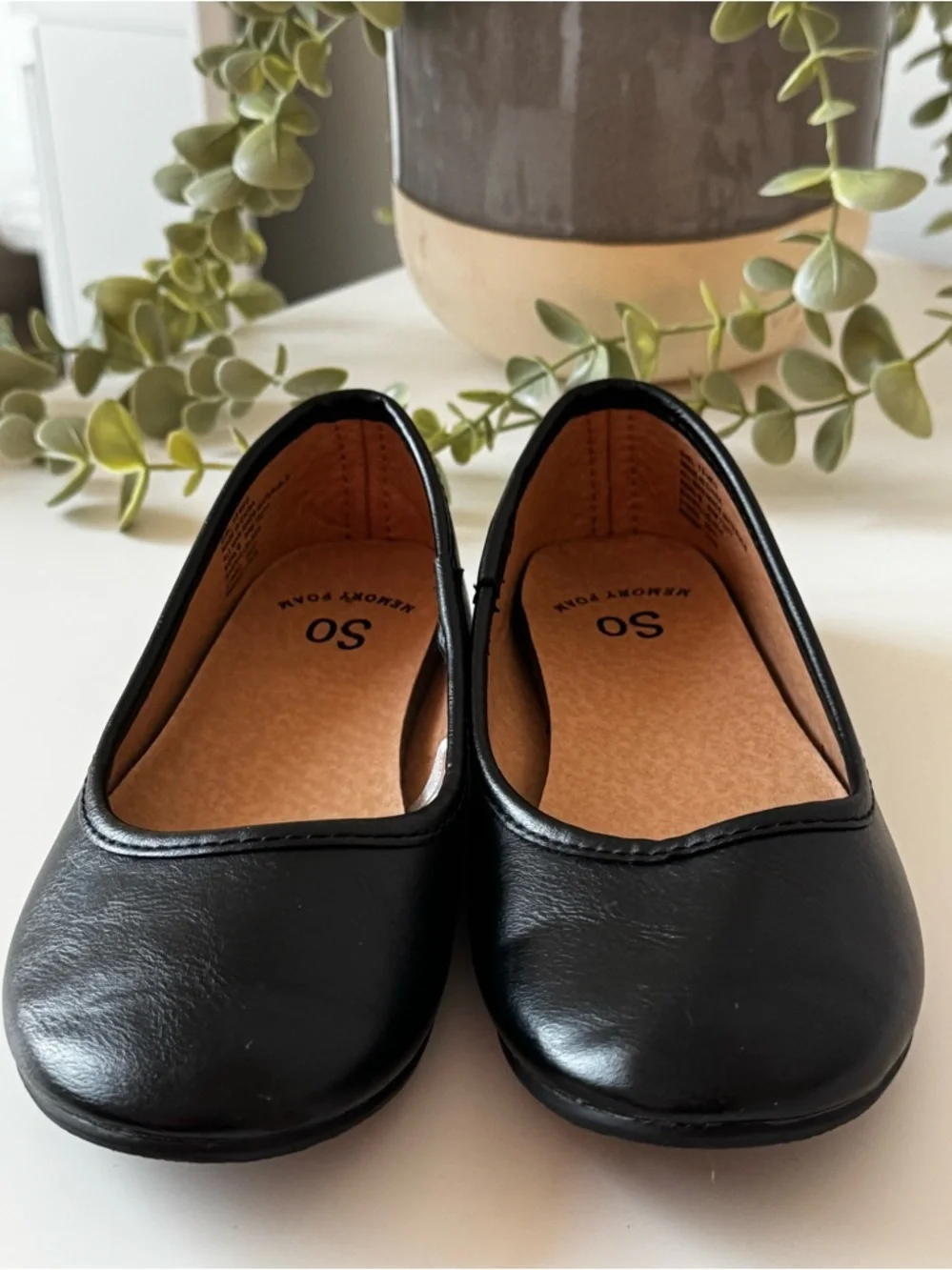 Kohl's Girls Black Slip-On Dress Flats